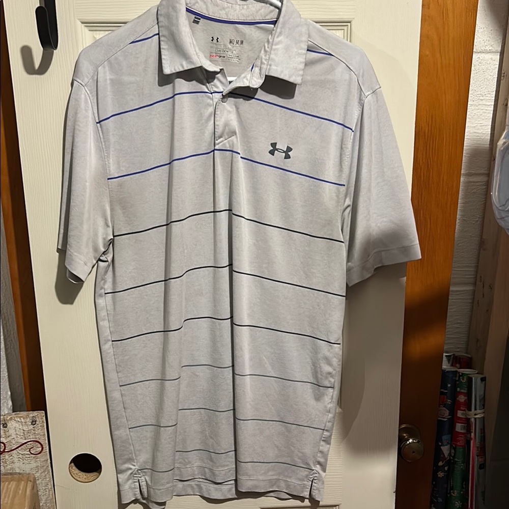 Under Armour Men's Gray Polo Shirt